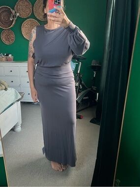 ASOS Sleeveless One-Shoulder Maxi Dress